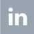 A grey square icon of the LinkedIn logo